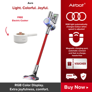 Airbot Supersonics Aura 19000Pa Cordless Vacuum Stick Handheld Vacuum Cleaner, Dust Sensing, Magnetic Charging, Colorful Ring Light