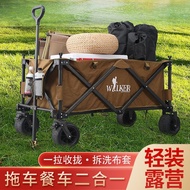Fish Fishing Trolley Black Pit Dedicated Chariot Foldable Fishing Gear Small Trolley Outdoor Trolley