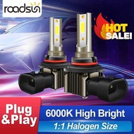 Roadsun 2Pcs 220W 22000Lm H7 Bulb H8 H11 Headlights Light 9006 Hb4 9005 Hb3 Led 9012 Plug&Play Auto