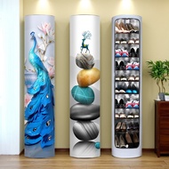 2026 Hallway Rotating Shoe Cabinet 360 Degree Round Shoe Cabinet Sterilization Disinfection Storage 