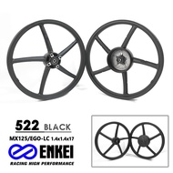 ❦▨ENKEI PS522 mags azine  Mio i125 EGO /MIO Sporty front 1.4 rear 1.4-17