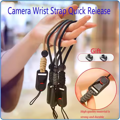 Camera Wrist Strap Quick Release Rope For Sony A9 Nikon Z7 Z6 Z5 D7500 Fuji Canon R50 R100 200D Olym