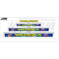 Aquarium Sticker Flowerhorn Fish Sticker Waterprof Galak Fish Watcher LOUHAN 01