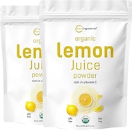 Micro Ingredients Organic Lemon Juice Powder 2 Pack | Cold-Pressed Lemon Source | Natural Vitamin C 