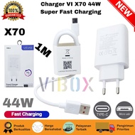 ENCOM - Charger 44W Vivo X70 5G Casan Set + Micro Data Cable / Type C Fast Charging