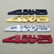 1 Piece 3D 4WD Car Styling Chrome Metal Sticker 4WD Emblem Badge Tail Sticker Logo