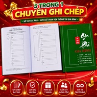 Notes for foreign and internal families; 6 generations with 5-in-1 family notes