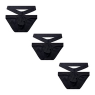 CMENIN ADANNU 3Pcs ผ้าฝ้ายชุดชั้นในชายสั้นผู้ชายกางเกงสะโพกยกชุดชั้นในกางเกง Jockstrap กางเกงในชายคุ