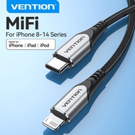 Vention MFI Bradied USB C to Lightning 20W PD Fast Charging USB Type C Cable Data Cable compatible f