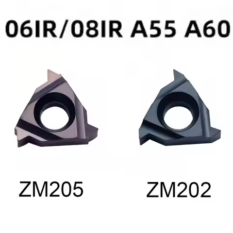 10PC Internal thread insert 06IR A60/06IR A55/08IR A60(2.5)/08IR A55-M2.5/08IR1.5ISO Indexable CNC T