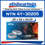 NTN 30205 ( 25 x 52 x 16.25 ) 100% ORIGINAL Made In JAPAN Metric Tapered Roller Bearings 4T-30205