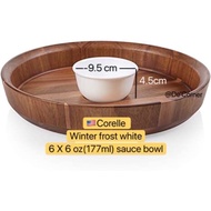 (Ready Stock )🇺🇸CORELLE Livingware USA Corelle dipping bowl set Winter Frost White 6 pc sauce Bowl snack bowl
