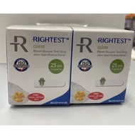 [NON-RETURN]BIONIME RIGHTEST GS550 BLOOD GLUCOSE TEST STRIP 2X25'S FOC LANCETS 2X25'S + ALCOHOL SWAB