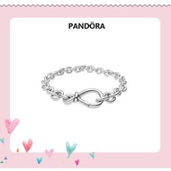 【In stock】 925 Silver Chunky Infinity Bracelet Fashion Simple Jewelry