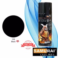 black hitam gloss glossy samurai paint 109 400ml cat semprot spray pilox pilok