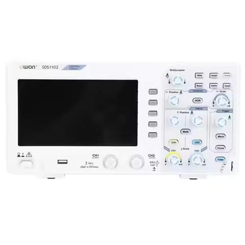 OWON SDS1102 Digital Storage Oscilloscope 100MHz 1GS/s 2 Channels for Circuit Testing