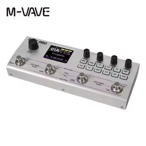 M-VAVE TANK PRO AI Neural Network Modeling Guitar Comprehensive Multi-effects Pedal Device Third-par