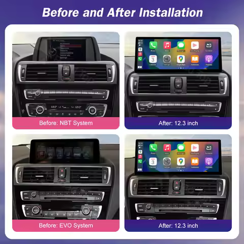 12.3" Ultra Thin Screen For BMW Series 1/2 Series F20 F21 F22 F23 F45 F46 Wireless CarPlay Android A