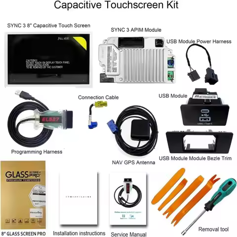 For Ford Lincoln Factory SYNC2 to SYNC3 Upgrade Kit APIM Module with Antenna Carplay GPS Navigation 