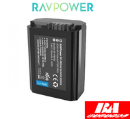 BỘ 1 PIN SONY NP-FW50 - RAVPOWER CHO MÁY SONYNEX 3/5/7 SLT-A DSC-RX10 Alpha A6000 A6300 A6400 A6500 
