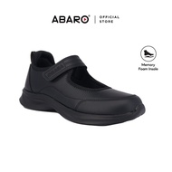 ABARO School Shoes Girl Series | Black School Shoes | Kasut Sekolah Hitam | Memory Foam | Perempuan