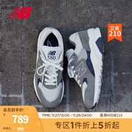 NEW BALANCE NB官方复古运动鞋23新款男鞋女鞋580系列舒适轻便简约透气休闲鞋 灰色/米白色 MT580RCB 40(脚长25cm)