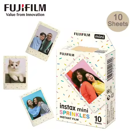 10-100 Sheets Fujifilm Instax Mini 12 Films Sprinkles for Instanx Mini 40 90 Evo 7+ SE Mini LiPlay I