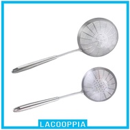[Lacooppia] Skimmer Spoon Cooking Strainer Ladle Mesh Sieve Nonstick Heat Resistant Strainer Ladle f