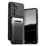 VRS DESIGN Orb Fit Case for Galaxy S25 (2025) Slim Card Wallet Case [3 Cards] Minimalist and Sleek D