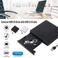 USB3.0 External CD Drive Slim DVD/CD ROM Burner Writer High Speed Data Transfer for Laptop Desktop P