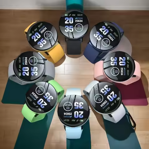 D18 Smart Watch β Round Fitness & Heart Rate Monitor for Men/Women (Stylish Bracelet, Compare D20/Y6