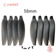 ROXUL Folding Propeller Blades, Plastic Universal Remote Control Drone Parts, Black 58mm/66mm Quadco