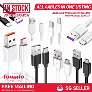 [Next Day Delivery] 0.2m/1m/2m Fast Charging Cable Data Transfer USB Type C MicroUSB PD