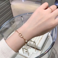 Fashion Zircon CD Letter Bracelet Women Star Pearl Bracelet