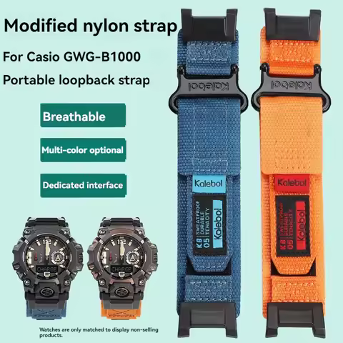 GWG-B1000 Nylon Strap For Casio G-SHOCK Mud master GWG-B1000 Third Generation Waterproof Sport Repla