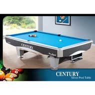 9ft Century Silver Pool Table