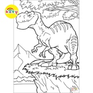 Set of 40 Dinosaur themed coloring pages, coloring pages for children, A4, A5 coloring pages