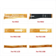 Main Motherboard LCD Display Connector Flex Cable Parts For Samsung Galaxy F41 F62 M32 M42 M62