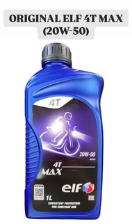 ELF 4T MAX 20W-50 ELF MAX MOTORCYCLE MINYAK HITAM ENGINE OIL 4T MAX 20W50 ORIGINAL ELF