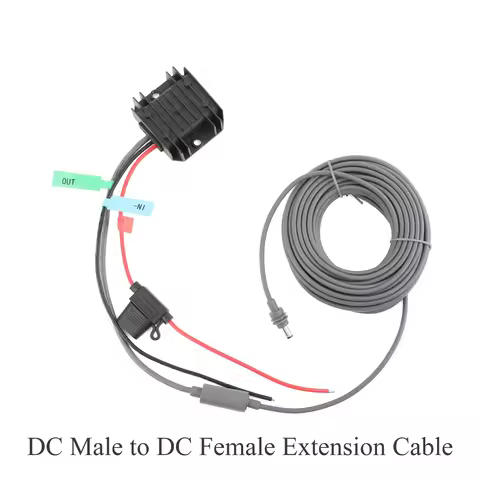12V/24V to 48V For Starlink MINI DC Power Boost Converter 1.5A + Fuse + DC Female Extension Cable DC