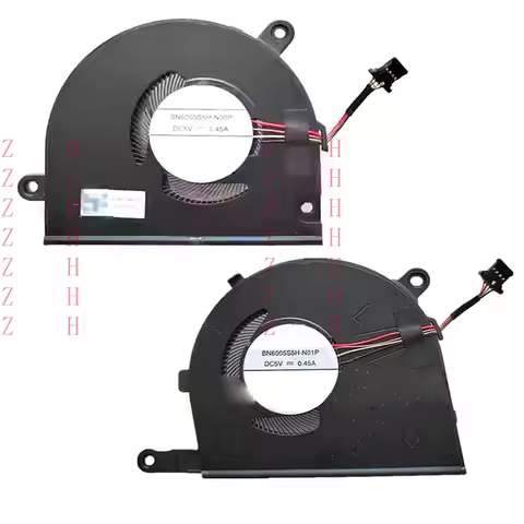 ZHZH FOR CPU GPU Fan BN6005S5H-N00P BN6005S5H-N01P DC5V 0.45A 4PIN A Pair New