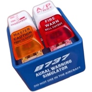 Aircraft Emergency Alert Keyfob EGPWS Alarm Sound Simulator LED Aviation Cockpit Safety Button Emerg