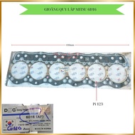 Cylinder gasket, engine face gasket, installed for Mitsubishi 6D16, product code 6D16AF.