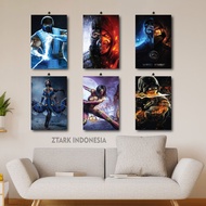 41-60 BOYS' ROOM DISPLAY MORTAL COMBAT PLAYER 20X30 TQMUV/9BC2K / LARGE WALL DECORATION FATALITY MOR