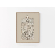 Minimalistic Jesus Feeds the 5000 Sketch Print  5 Loaves of Bread 2 Fish  Feeding the 5000  Jesus Bi