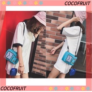 COCOFRUIT Small Bags, Cartoon Anime Double Crossbody Bag, Funny BMO Robot Soft Adventure Time Phone 