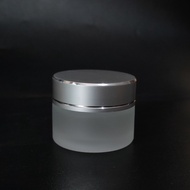 GLASS JAR KACA 15 GRAM FROSTED WADAH KRIM KOSMETIK / POT CREAM 15GR FROSTED IMPORT