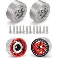 RCLions 4pcs RC Wheel Weight Block 85g Stainless Steel Counterweight Upgrade Parts for 2.2" Beadlock