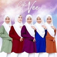CIK VEE BAJU VAKSIN by hazel TD/ready stock /BAJU MUSLIMAH/ NURSING FRIENDLY/VAKSIN FRIENDLY