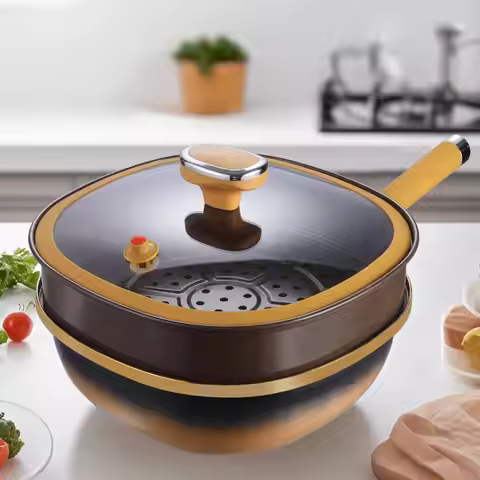 Non-Stick Pan Frying Pan Wok Pan Home Steak Skillet Pancake Fried Induction Cooker Gas Stove Special